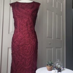 JS Collection Burgundy Formal Mermaid Floor Length Dress size medium